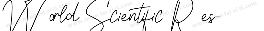 World Scientific Res字体转换